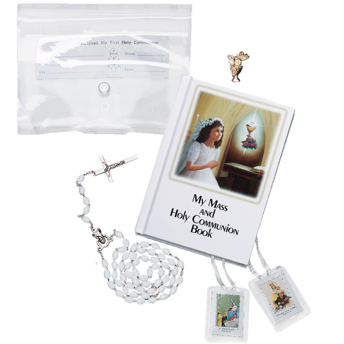 First Communion Gift Set w/ Clear Cover