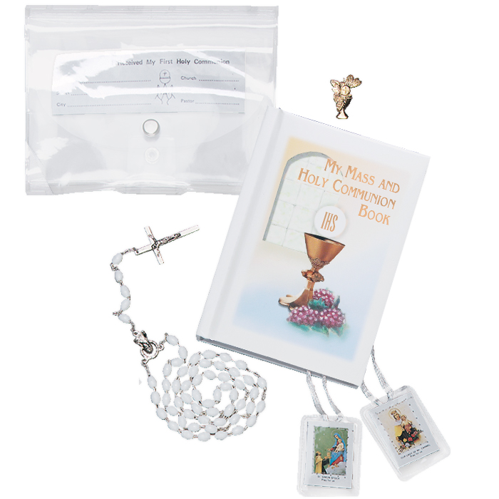 First Communion Gift Set w/ Clear Cover