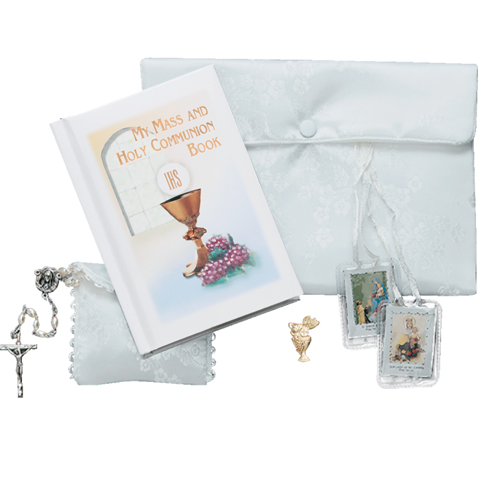 First Communion Sets w/Satin Purse