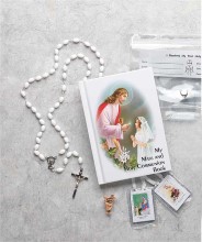 Girl's First Communion Gift Set in a Clear Case