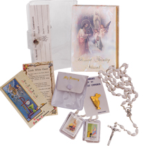 Girls First Communion Sets w/ Clear Vinyl Cover