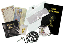 Boys First Communion Sets w/Clear Vinyl Cover