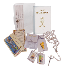 Girls First Communion Sets with Clear Cover