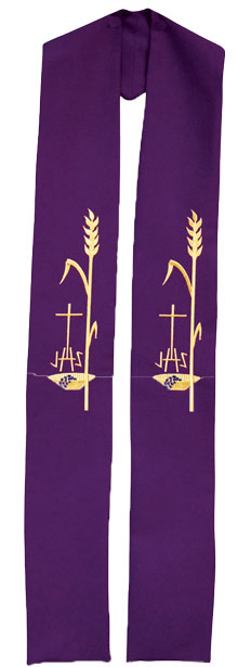 IHS & WHEAT OVERLAY STOLE