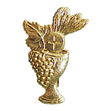 Gold Plated First Communion Lapel Pin
