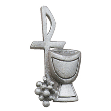 Pewter Chalice First Communion Lapel Pin