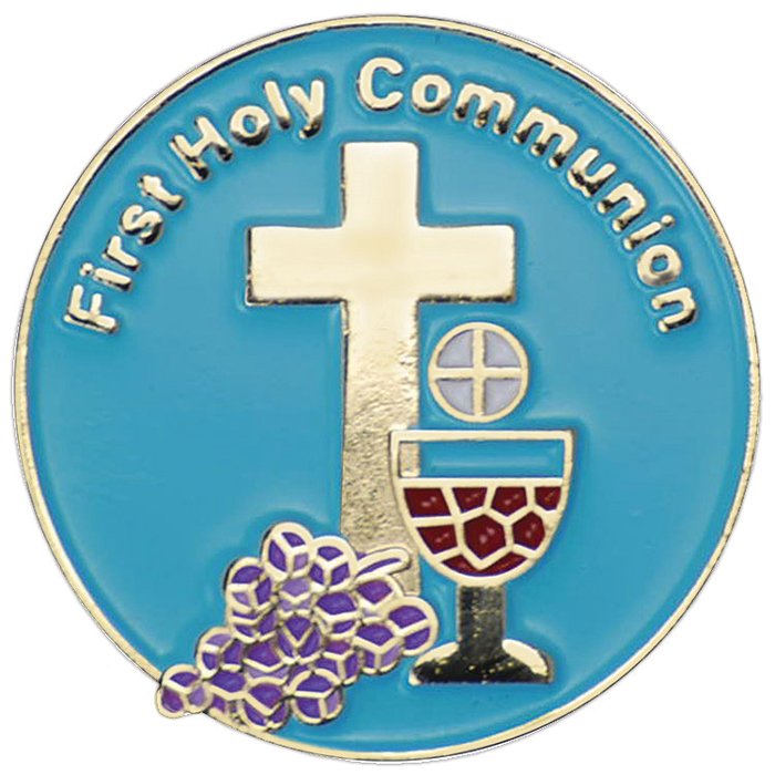 Gold Plated First Communion Lapel Pin