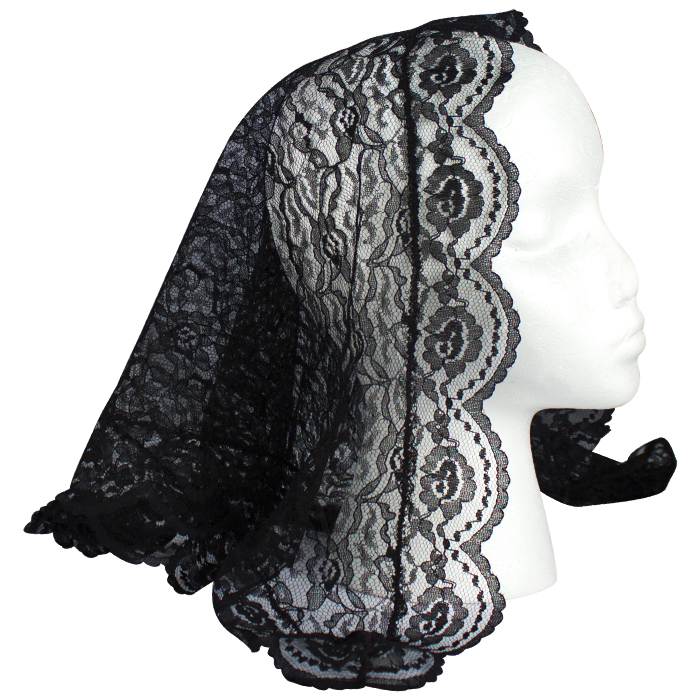 Black Lace Mantilla Veil