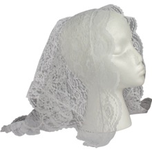 White Lace Mantilla Veil
