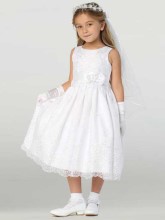 Embroidered Organza First Communion Dress