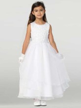 First Communion Beaded Dress