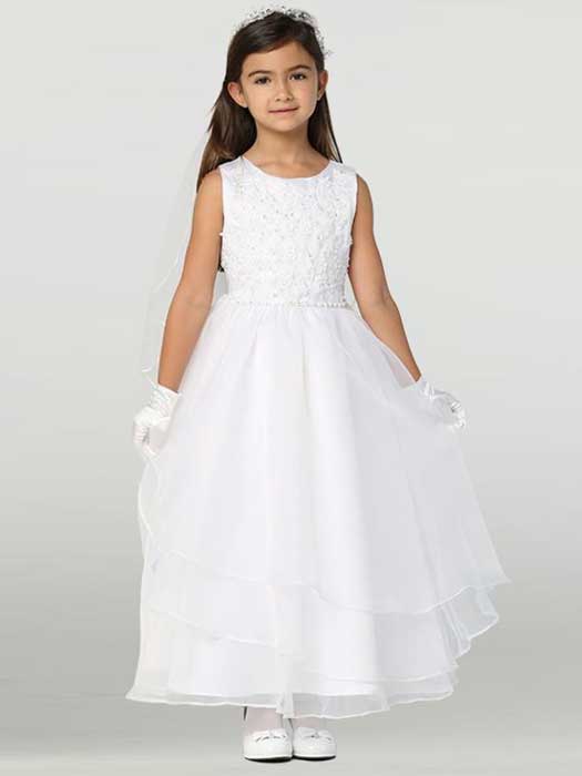 First Communion Beaded Dress