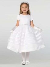 Organza with Satin First Communion Dress