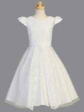 Lace and Satin First Communion Dress