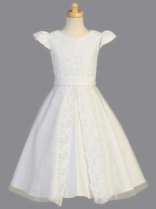 Lace and Satin First Communion Dress