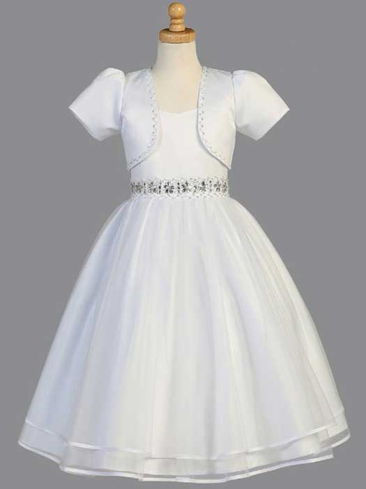 Satin First Communion Dress