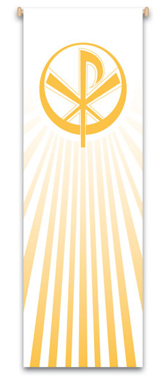 Gold Chi Rho Banner