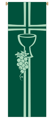 Chalice and Grapes Large Inside Banner