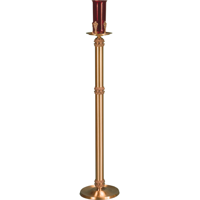 Standing Bronze Floor Sanctuary Lamp