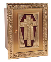 Bronze Tabernacle with Cross Design