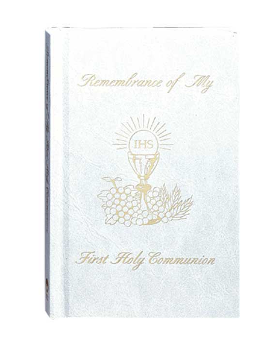 Girl White Rememberence of My First Communion Gift Mass Book