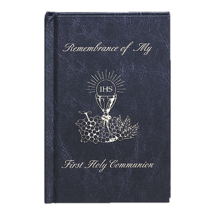 Boy Black Gift Rememberence of My First Communion Mass Book