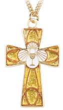 2" Enameled Communion Cross