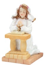 3 1/2" Girl First Communion Figurine
