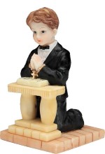 3 1/2" Boy First Communion Figurine