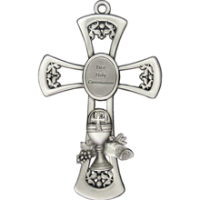 Pewter First Communion Wall Cross