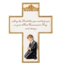 8.5" Boys Communion Cross