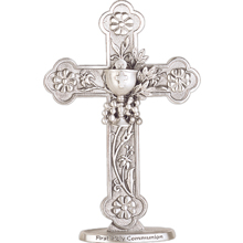 Floral First Communion Standing Cross