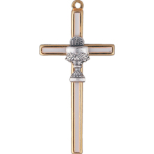 White Enamel First Communion Wall Cross