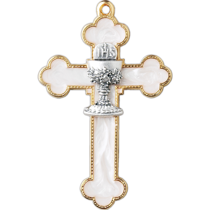 Mother of Pearl First Communion Wall Cross