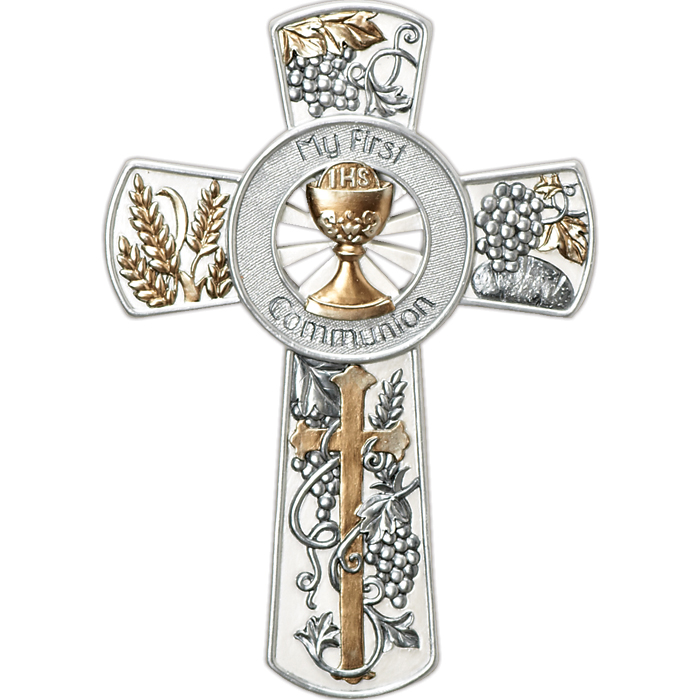 First Communion Resin Wall Cross