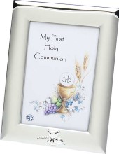 First Communion Silverplate Photo Frame