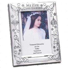 Silverplated First Communion Frame