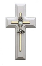 White Chalice First Communion Cross