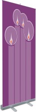 Advent Candle Standing Roll-Up Banner