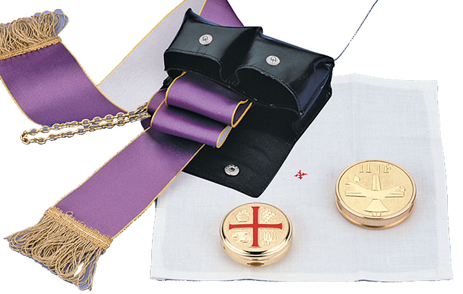 Small Leather Case Liturgy set