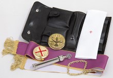 Small Leather Pouch Liturgy Set