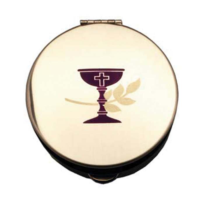 6 to 9 Host Wheat and Chalice Design Pyx