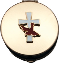 6 to 9 Host Dove and Cross Design Pyx