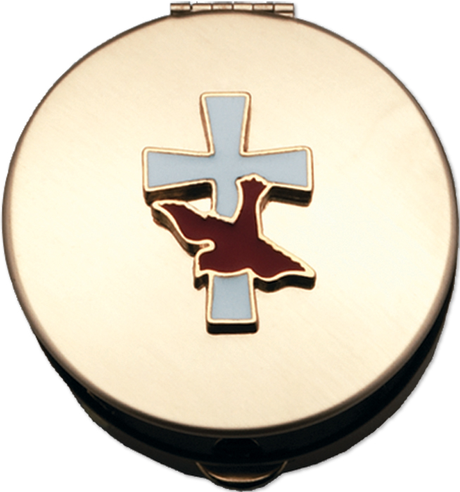 6 to 9 Host Dove and Cross Design Pyx