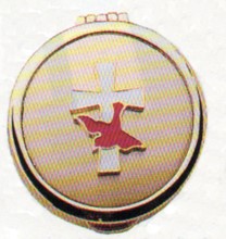 18 to 22 Host Cross and Dove Pyx