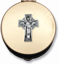 6 to 9 Host Celtic Crucifix Pyx