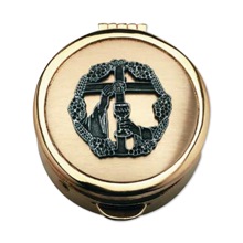 6 to 9 Host Communion Cross Design Pyx