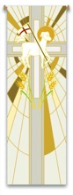 Lamb of God Banner with Stained Glass Design