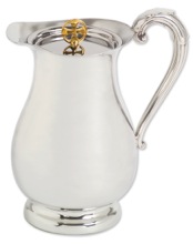 PEWTER FLAGON WITH LID 8 1/2