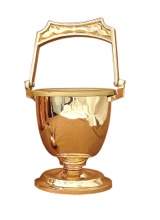 Bronze Holy Water Pot and Sprinkler